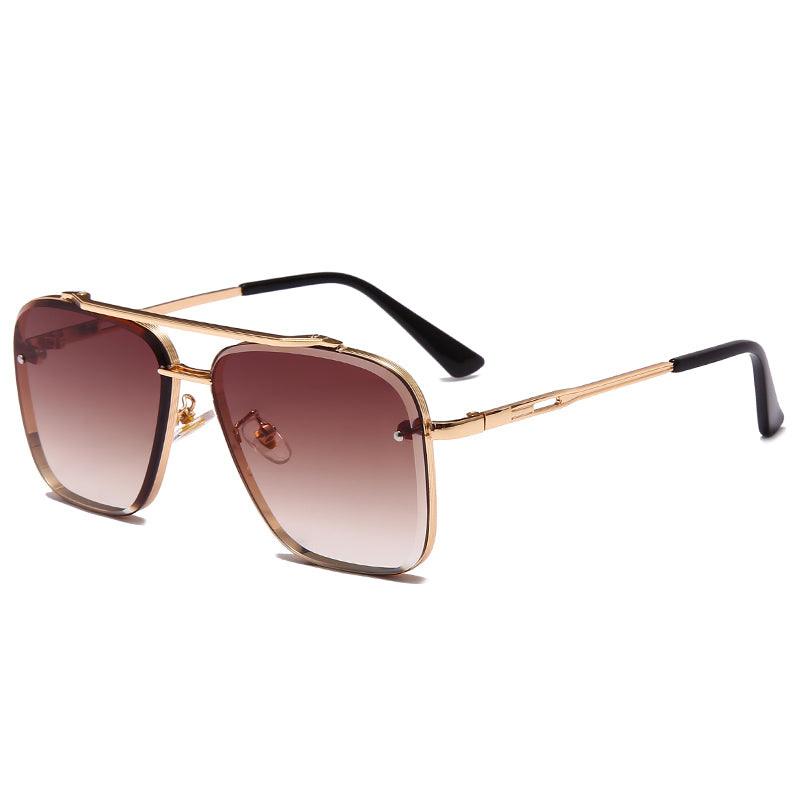 GeoShield Vintage Metal Sunglasses | Stylish Shades for USA and Canada Roljord