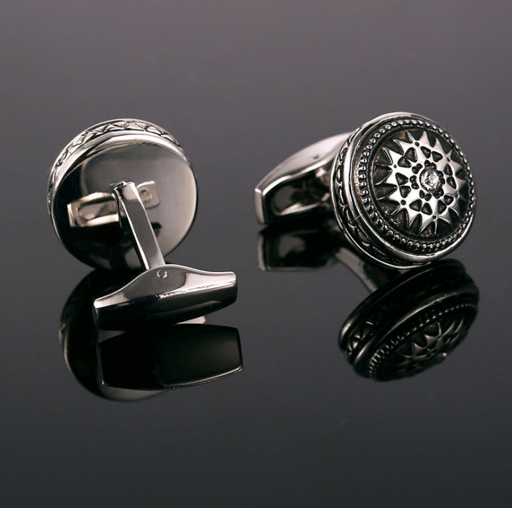 Sophisticated Business Dress Cufflinks with Diamonds Roljord