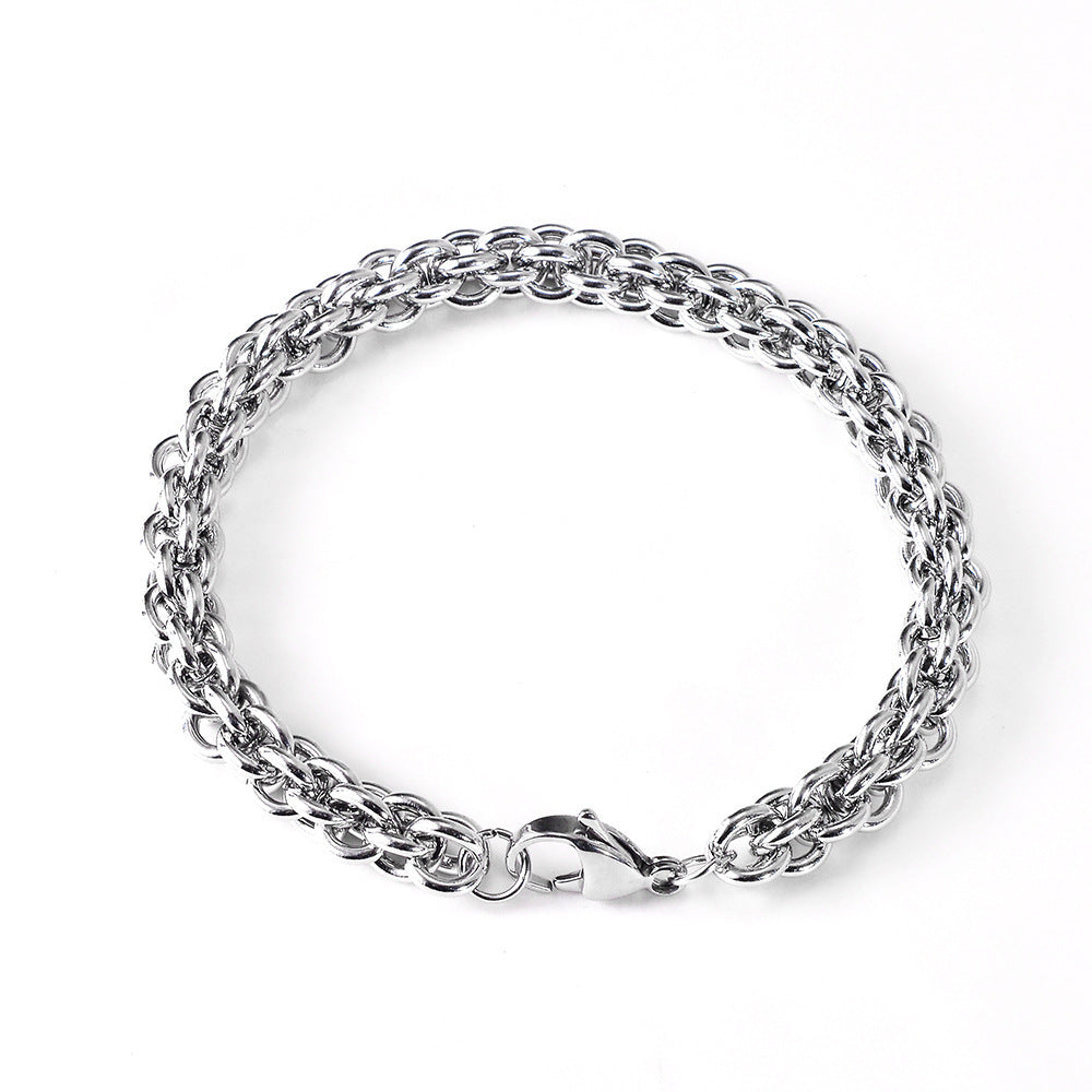 "Braided Titan: Gen Z's Ultimate Hip-Hop Punk Wrist Flex"