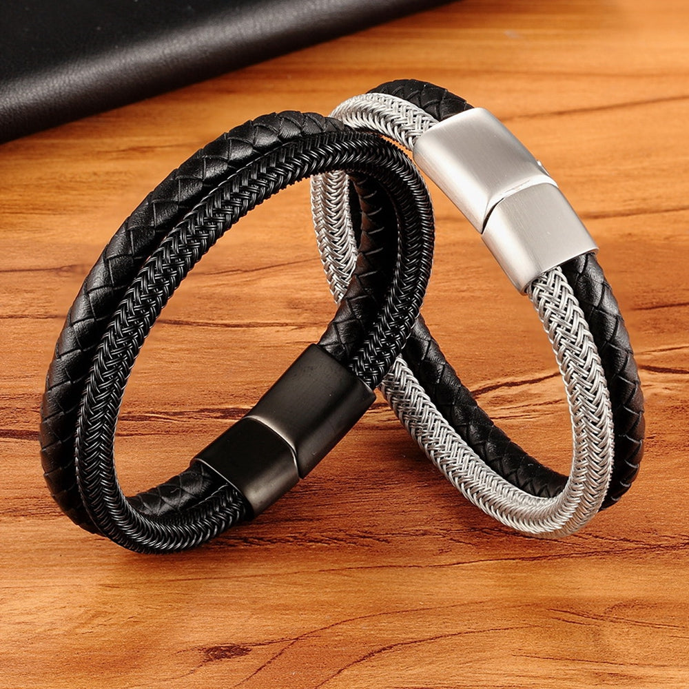 "Roljord Two-Tone Magnetic Buckle Bracelet for Men and Women | USA & Canada Magnetic Bracelet" Roljord