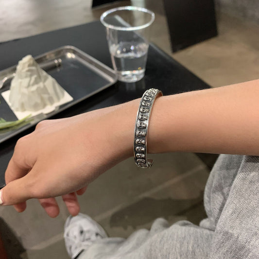 "Dominus Skull Bracelet - Unisex Gothic Jewelry for a Bold Statement | USA & Canada" Roljord