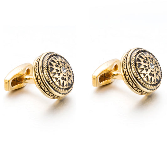 "MapleDiamond Patterned Cufflinks for Men in USA & Canada" Roljord