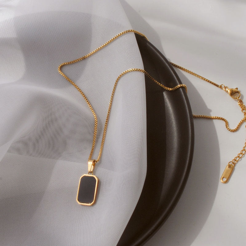 "NeoRect: Urban Pendant Necklace"