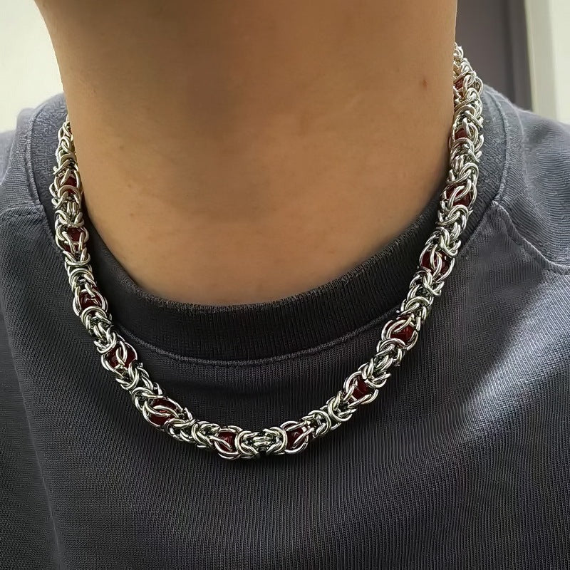 Men's Sapphire Splice Necklace