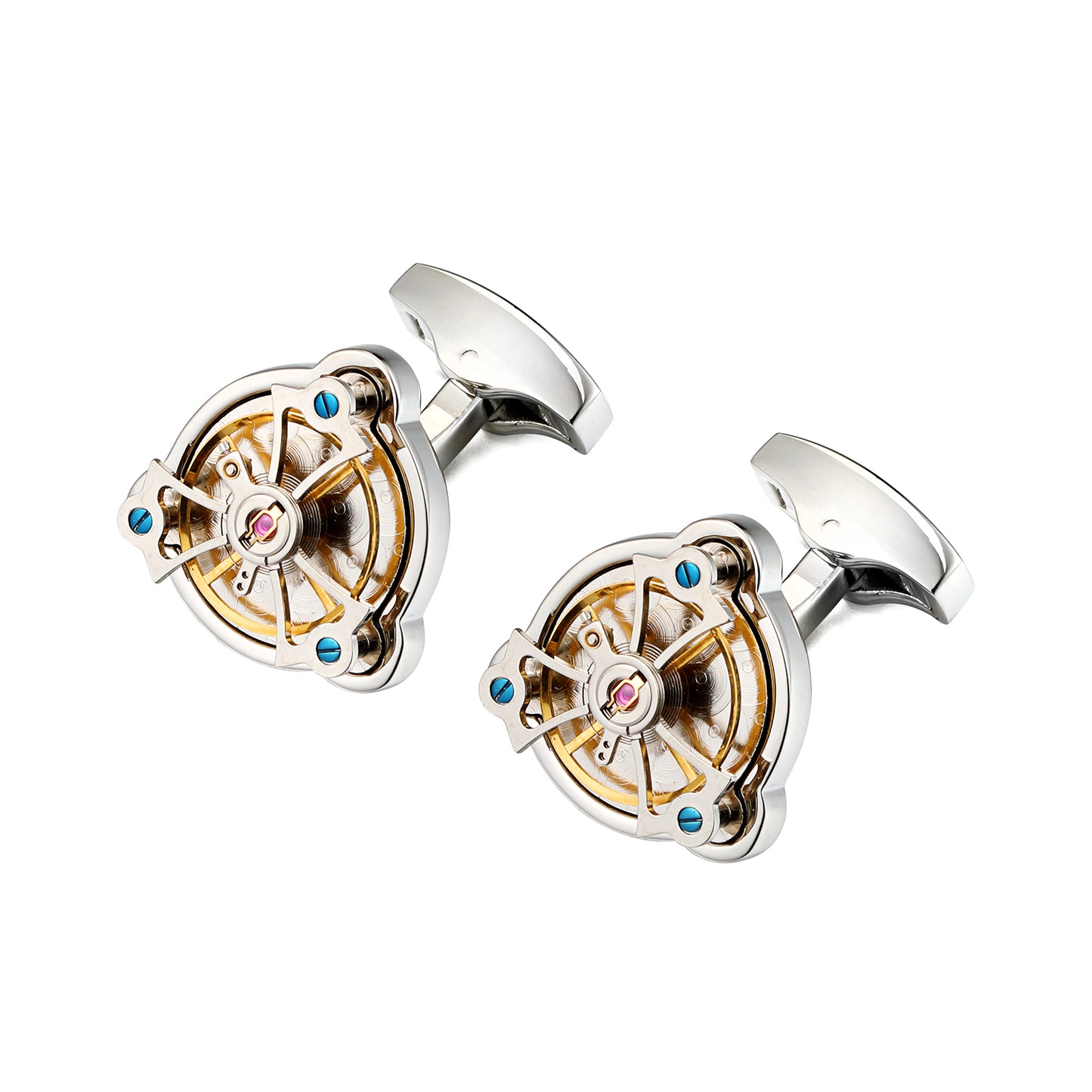 Tourbillon French Cufflinks - Timepiece Elegance | Roljord Roljord