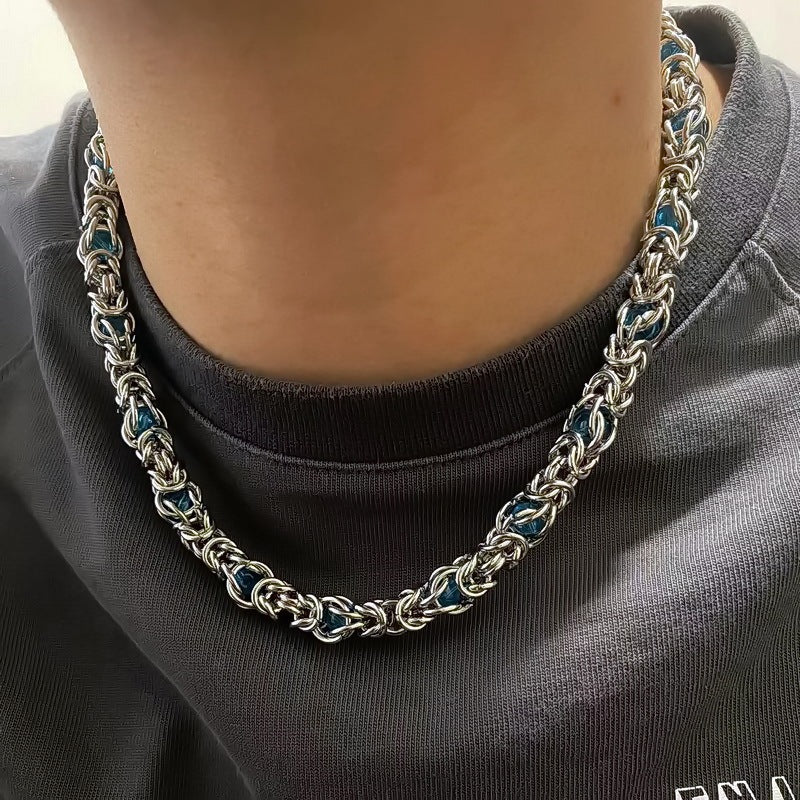 Men's Sapphire Splice Necklace
