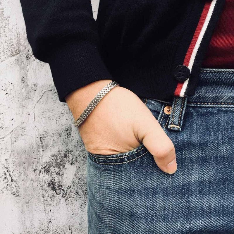 Bold Link Stainless Steel Chain Bracelet for Men