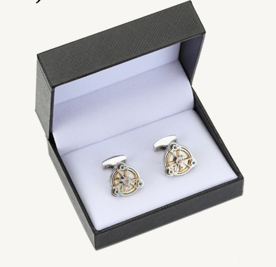 Tourbillon French Cufflinks - Timepiece Elegance | Roljord Roljord