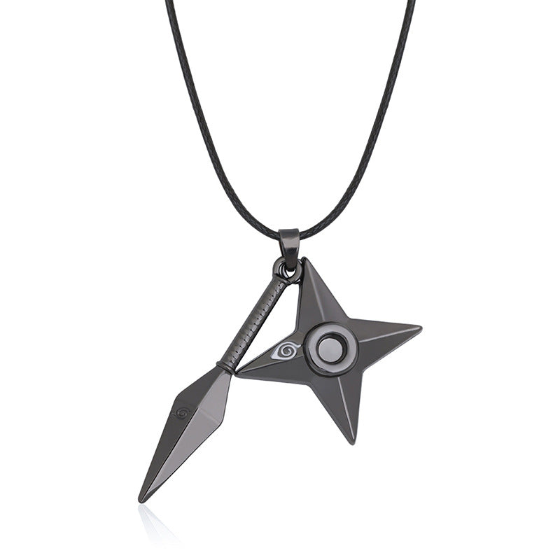 "Chic Itachi Necklace: Fashion Alloy Keychain Pendant - Unleash your inner ninja with this trendy Itachi pendant."