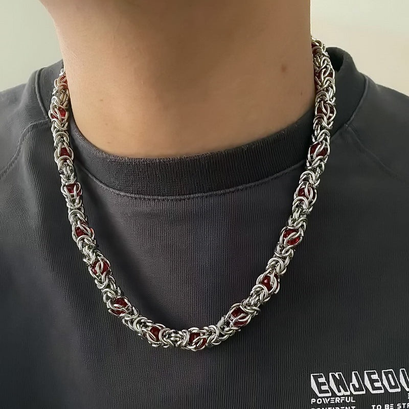 Men's Sapphire Splice Necklace