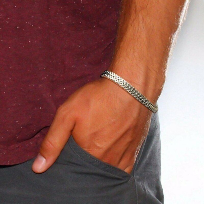 Bold Link Stainless Steel Chain Bracelet for Men