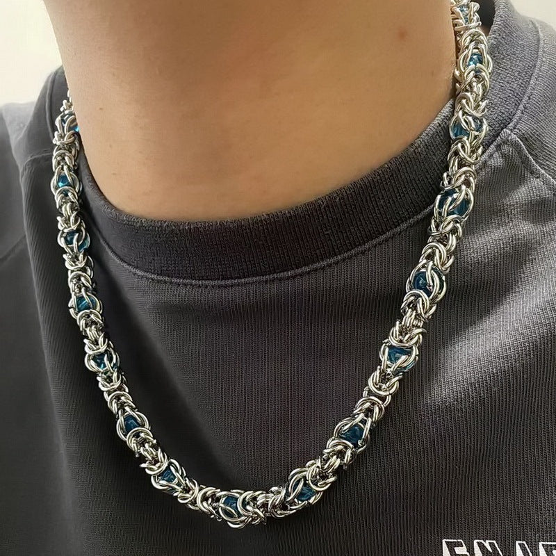 Men's Sapphire Splice Necklace