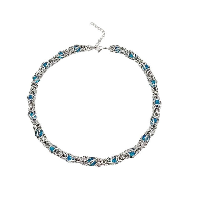 Men's Sapphire Splice Necklace
