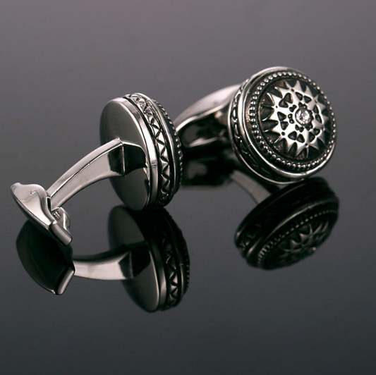 Sophisticated Business Dress Cufflinks with Diamonds Roljord