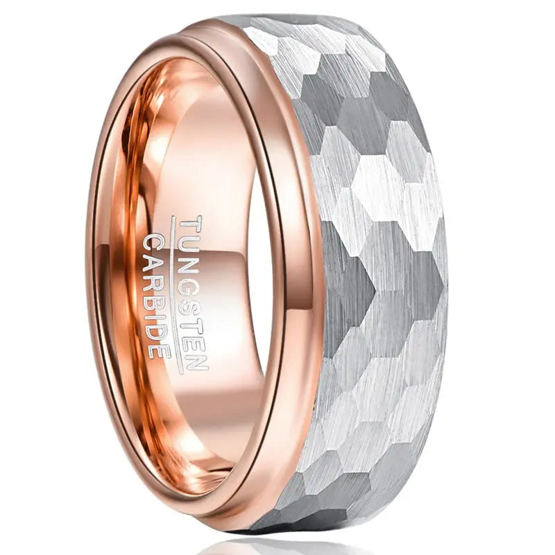 "Rose Gold Tungsten Steel Men's Fashion Ring" Roljord
