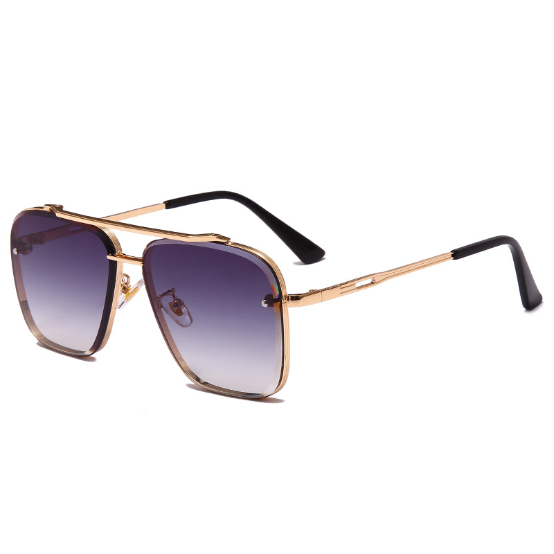 GeoShield Vintage Metal Sunglasses | Stylish Shades for USA and Canada Roljord