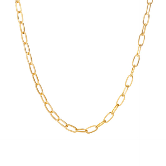 Simple Titanium Steel Flat O-Ring Necklace and Bracelet Set for Men