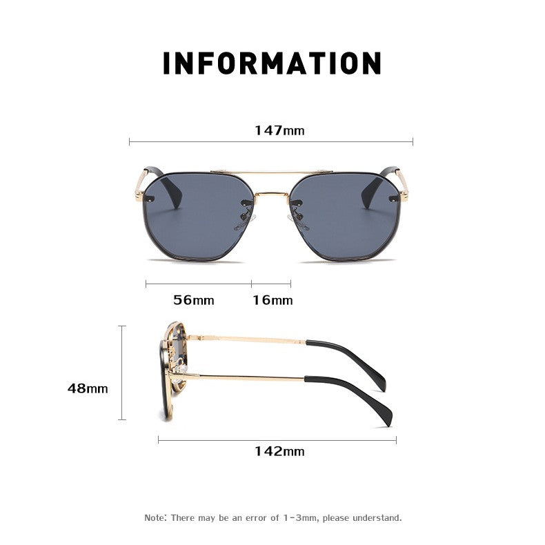 "RetroVision Diamond-Cut Edge Sunglasses for Men - USA & Canada Edition" Roljord