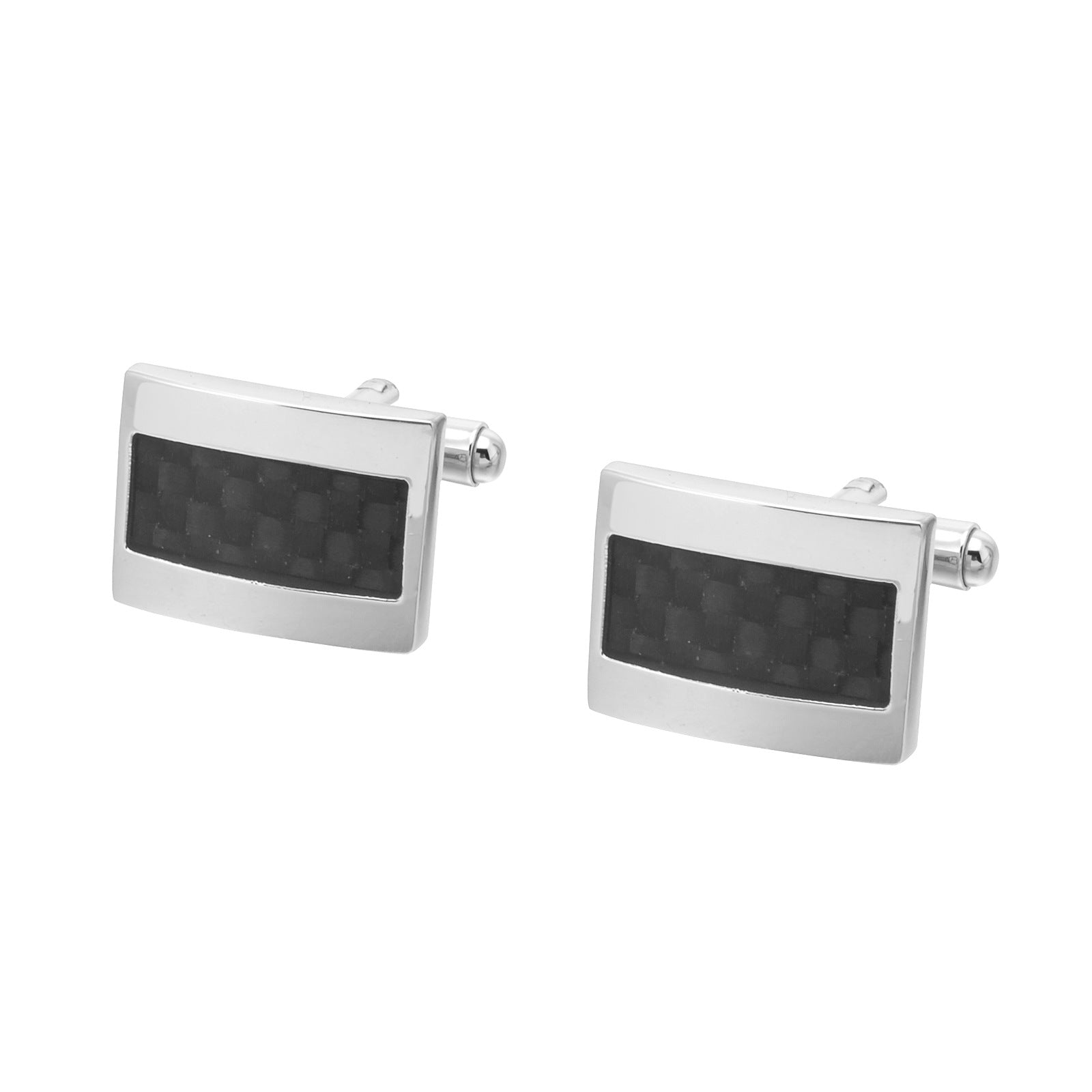 CarbonElite Cufflinks: Sleek and Stylish Men's Business Cufflinks Roljord