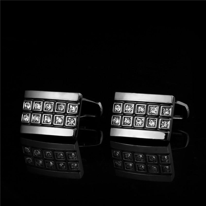 "North Star Gun Black Diamond French Cufflinks - Premium Quality, Exquisite Design" Roljord