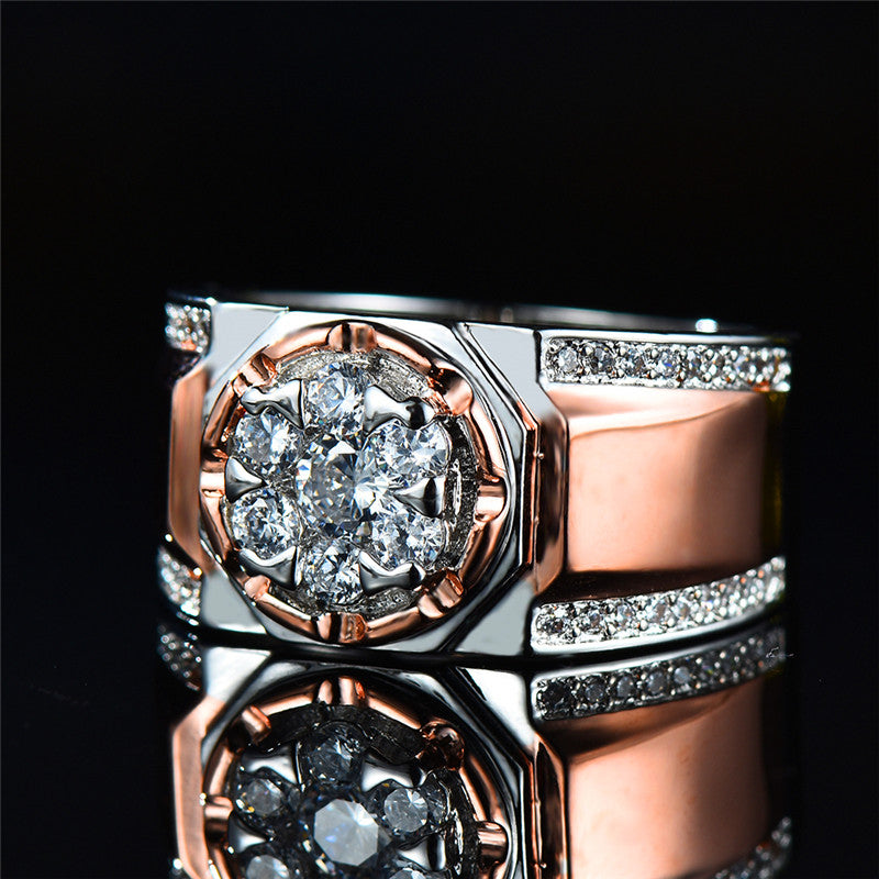 "EleganceFusion™ - European & American Two-Tone Ring for Men | ROLJORD" Roljord